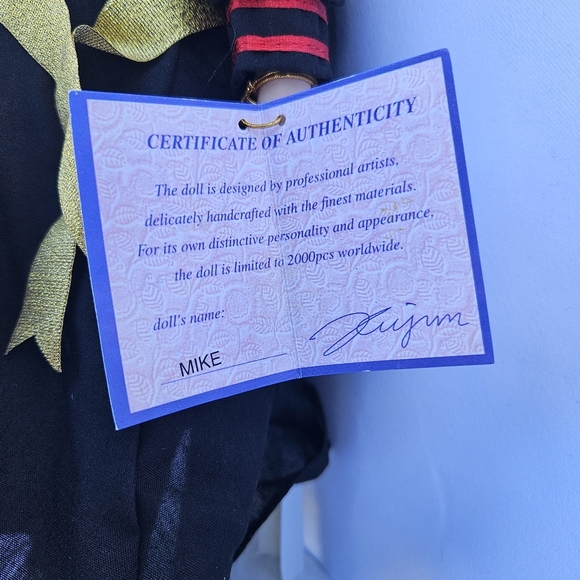 Mike Porcelain Graduated Doll (Collectible) - Picture 5 of 5